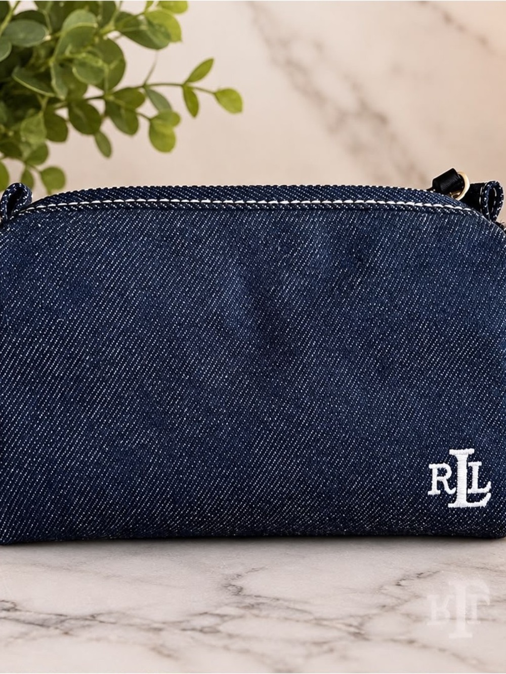 Ralph Lauren Denim Cosmetic Pouch in Navy